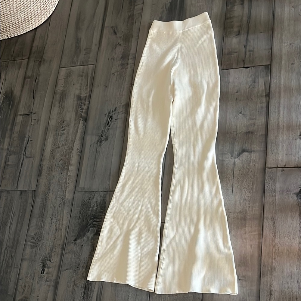 House of CB Cream Flared Pants